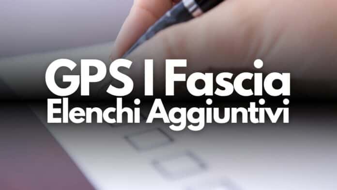 Elenchi Aggiuntivi GPS I Fascia