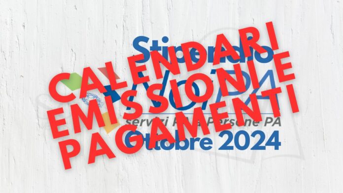 Stipendio NoiPA Ottobre 2024 Calendi Emissioni e Pagamenti