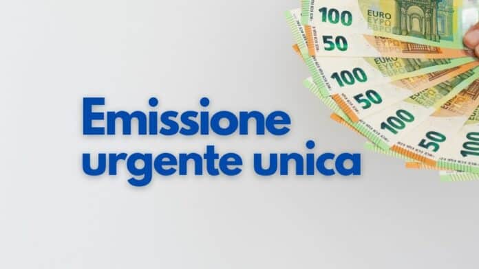 Emissione urgente unica