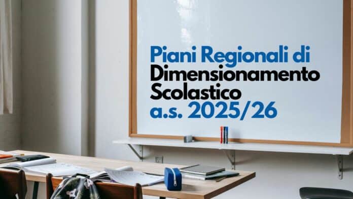 Piani Regionali di Dimensionamento Scolastico