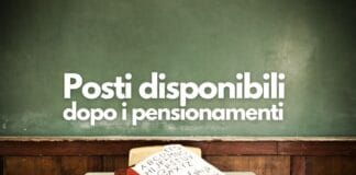 Posti disponibili dopo i pensionamenti