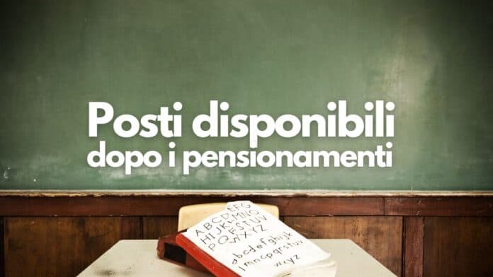 Posti disponibili dopo i pensionamenti